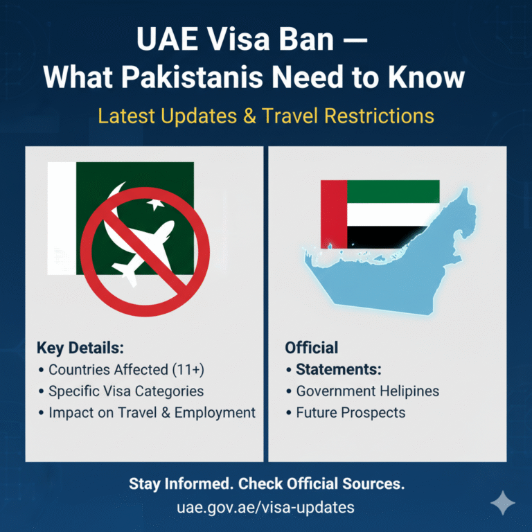 UAE Visa Ban | TrustedPakistan.com
