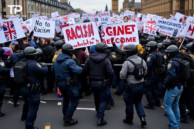 110,000 Protestors Clash with Police at Anti-Immigrant Rally in London