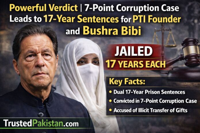 Powerful Verdict | 7-Point Corruption Case Leads to 17-Year Sentences for PTI Founder and Bushra Bibi | trustedpakistan.com