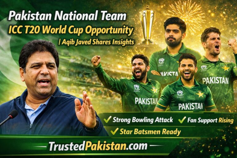 Pakistan National Team ICC T20 World Cup Opportunity | Aqib Javed Shares Insights | trustedpakistan.com