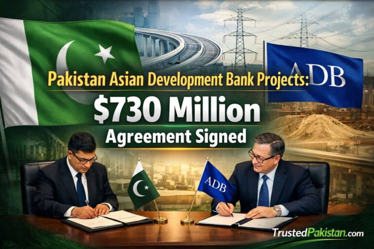 Pakistan Asian Development Bank Projects | $730 Million Agreement Signed | trustedpakistan.com