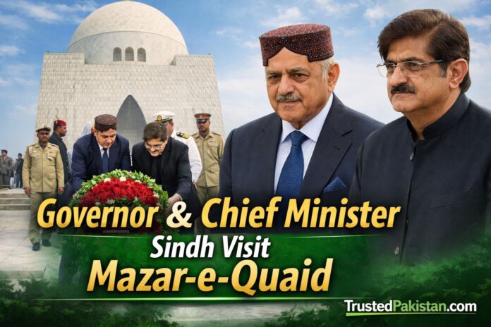Governor and Chief Minister Sindh Visit Mazar-e-Quaid | trustedpakistan.com