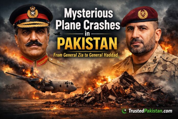 Mysterious Plane Crashes in Pakistan | From General Zia to General Haddad | trustedpakistan.com