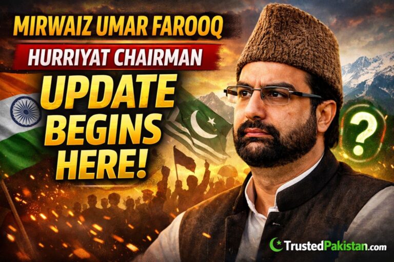 Mirwaiz Umar Farooq Hurriyat Chairman Update Begins Here | trustedpakistan.com