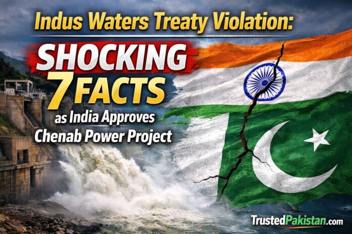 Indus Waters Treaty Violation | Shocking 7 Facts as India Approves Chenab Power Project | trustedpakistan.com