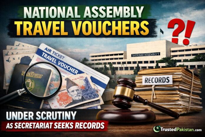 National Assembly Travel Vouchers | Under Scrutiny as Secretariat Seeks Records|trustedpakistan.com