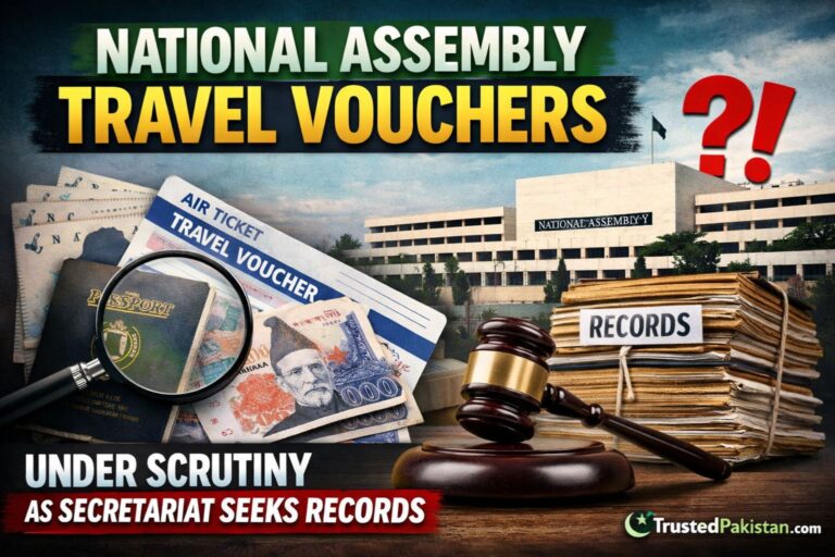National Assembly Travel Vouchers | Under Scrutiny as Secretariat Seeks Records|trustedpakistan.com