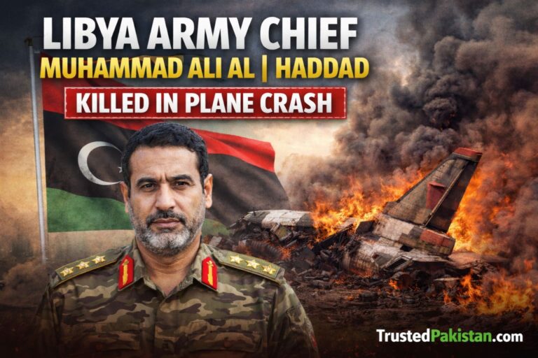 Libya Army Chief Muhammad Ali Al | Haddad Killed in Plane Crash | trustedpakistan.com