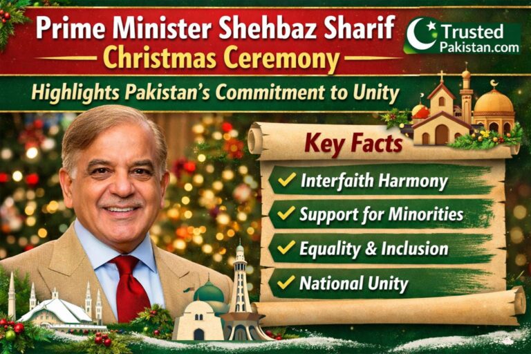 Prime Minister Shehbaz Sharif Christmas Ceremony | Highlights Pakistan’s Commitment to Unity | trustedpakistan.com