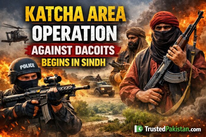 Katcha Area Operation Against Dacoits Begins in Sindh | trustedpakistan.com