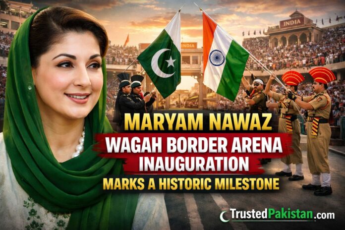 Maryam Nawaz Wagah Border Arena | Inauguration Marks a Historic Milestone | trustedpakistan.com