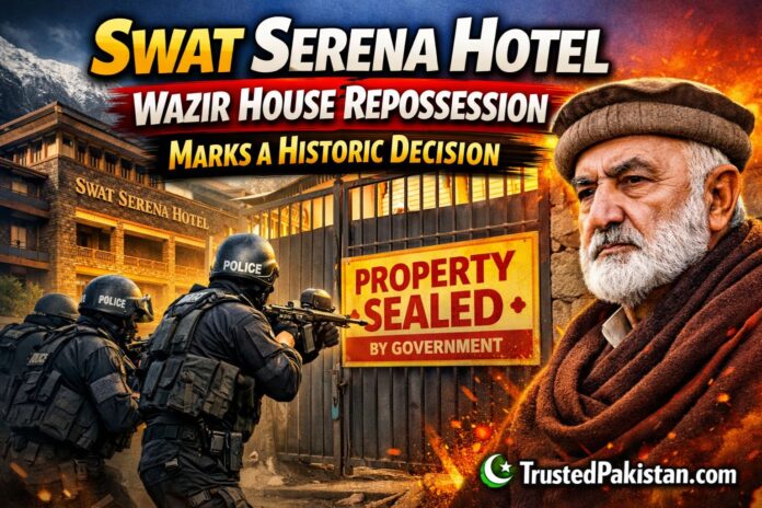 Swat Serena Hotel Wazir House | Repossession Marks a Historic Decision | trustedpakistan.com