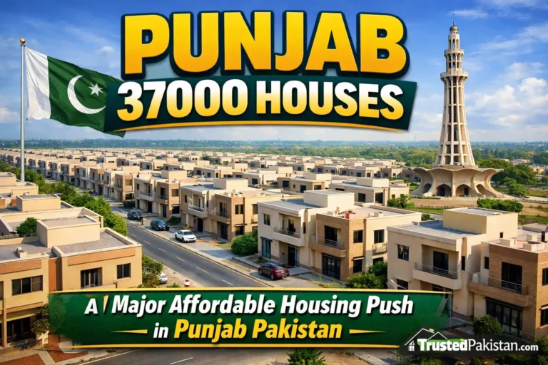 Punjab 37000 Houses | A Major Affordable Housing Push in Punjab Pakistan | trustedpakistan.com