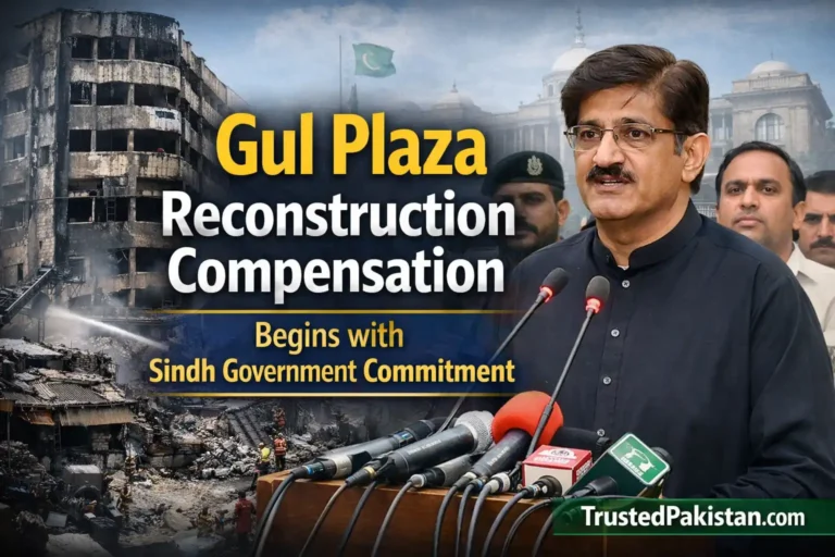 Gul Plaza Reconstruction Compensation Begins with Sindh Government Commitment | trustedpakistan.com