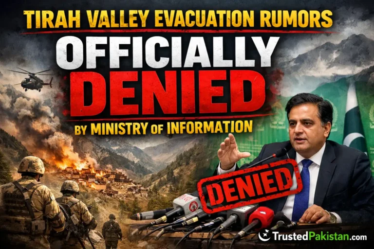 Tirah Valley Evacuation Rumors Officially Denied by Ministry of Information | trustedpakistn.com