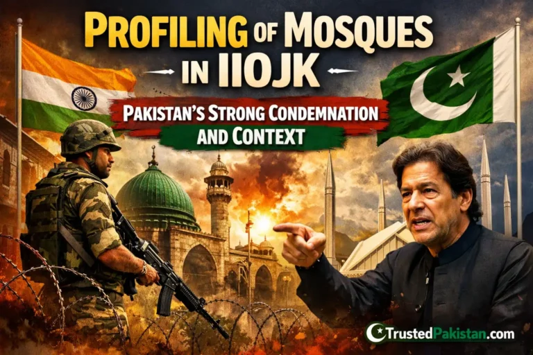 Profiling of Mosques in IIOJK | Pakistan’s Strong Condemnation | trustedpakistan.com