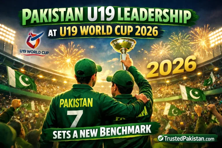 Pakistan U19 Leadership at U19 World Cup 2026 Sets a New Benchmark | trustedpakistan.com