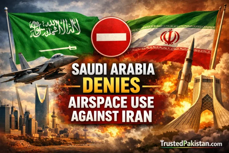 Saudi Arabia Denies Airspace Use Against Iran | trustedpakistan.com