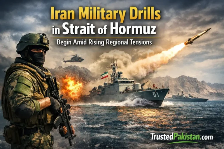 Iran Military Drills in Strait of Hormuz Begin Amid Rising Regional Tensions | trustedpakistan.com
