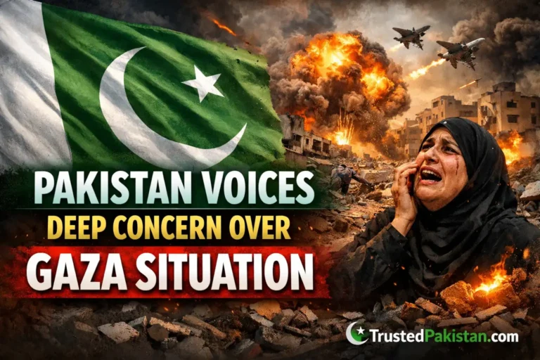 Pakistan Voices Deep Concern Over Gaza Situation | trsutedpakistan.com