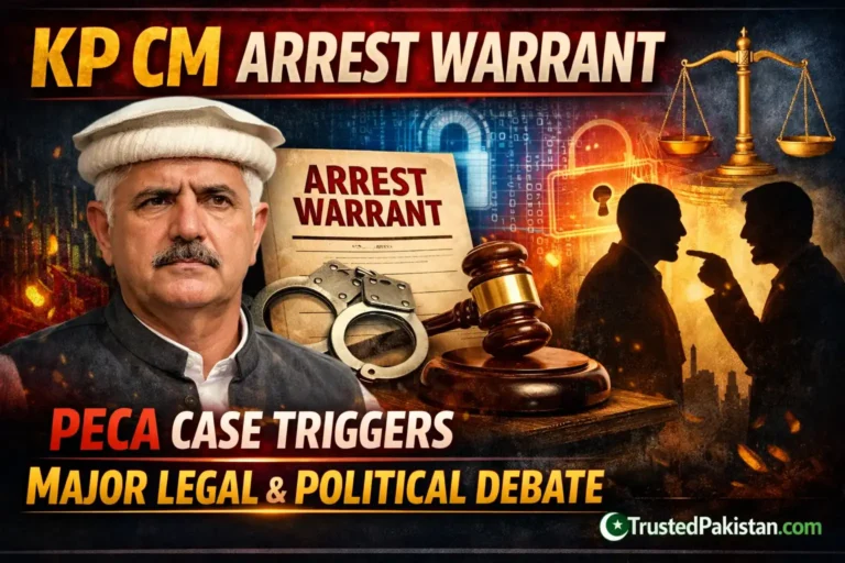 KP CM Arrest Warrant PECA Case Triggers Major Legal and Political Debate | trustedpakistan.com