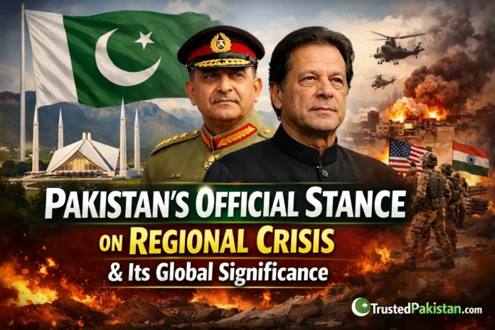 Pakistan Official Stance on Regional Crisis and Its Global Significance | trustedpakistan.com