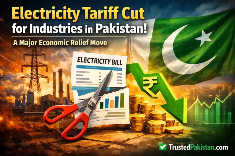 Electricity Tariff Cut for Industries in Pakistan | A Major Economic Relief Move | trustedpakistan.com