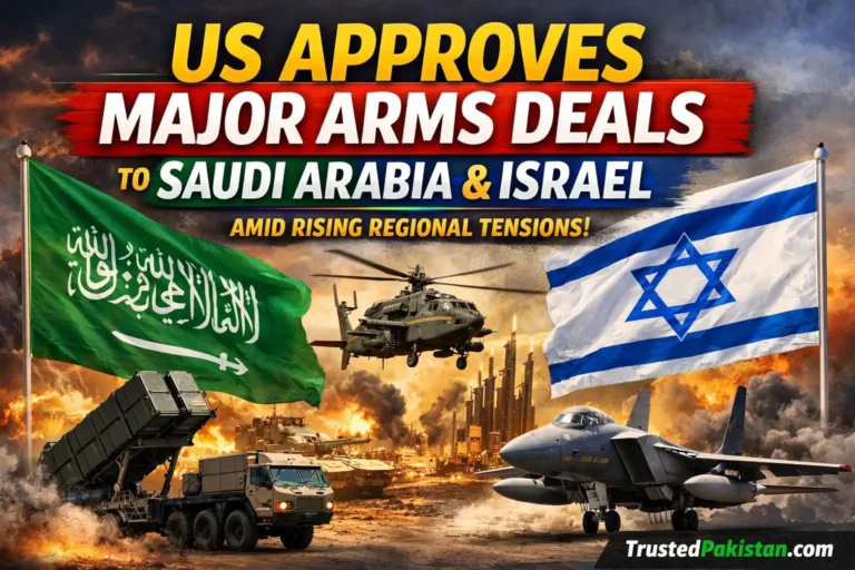 US Approves Major Arms Deals to Saudi Arabia and Israel Amid Rising Regional Tensions | trustedpakistan.com