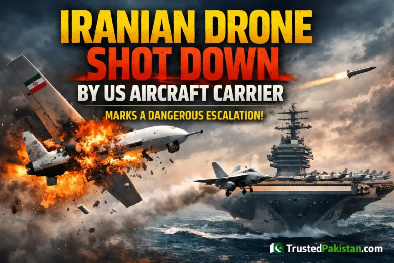 Iranian Drone Shot Down by US Aircraft Carrier Marks a Dangerous Escalation | trustedpakistan.com