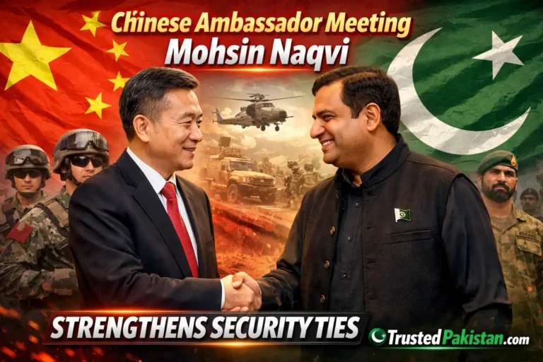 Chinese Ambassador Meeting Mohsin Naqvi Strengthens Security Ties | trustedpakistan.com