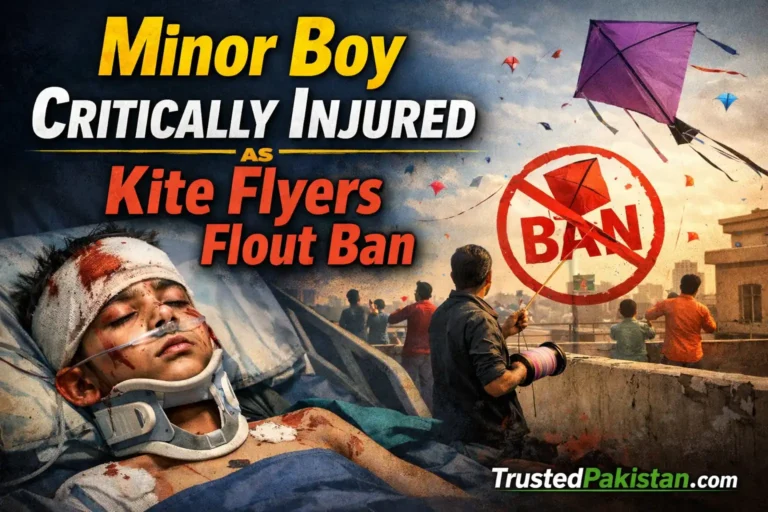 Minor Boy Critically Injured as Kite Flyers Flout Ban | trustedpaksitan.com