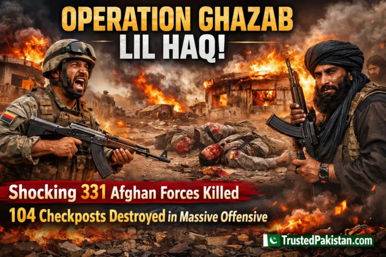 Operation Ghazab Lil Haq | Shocking 331 Afghan Forces Killed 104 Checkposts Destroyed in Massive Offensive | trustedpakistan.com