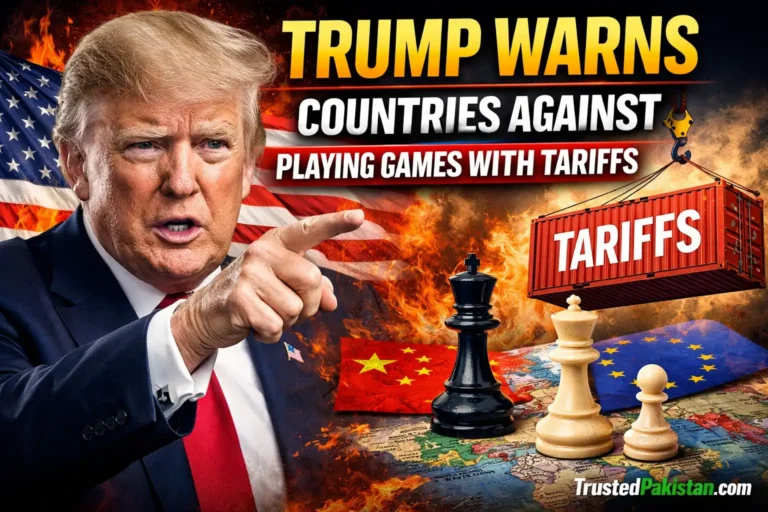 Trump Warns Countries Against Playing Games With Tariffs | trustedpakistan.com