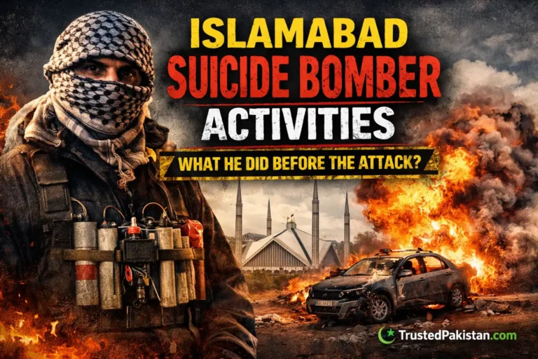 Islamabad Suicide Bomber Activities | What He Did Before the Attack | trustedpakistan.com