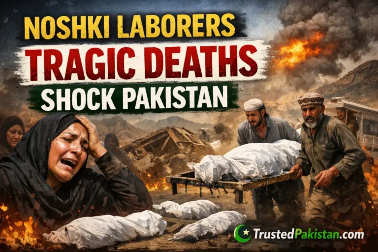 Noshki Laborers Tragic Deaths Shock Pakistan | trustedpakistan.com