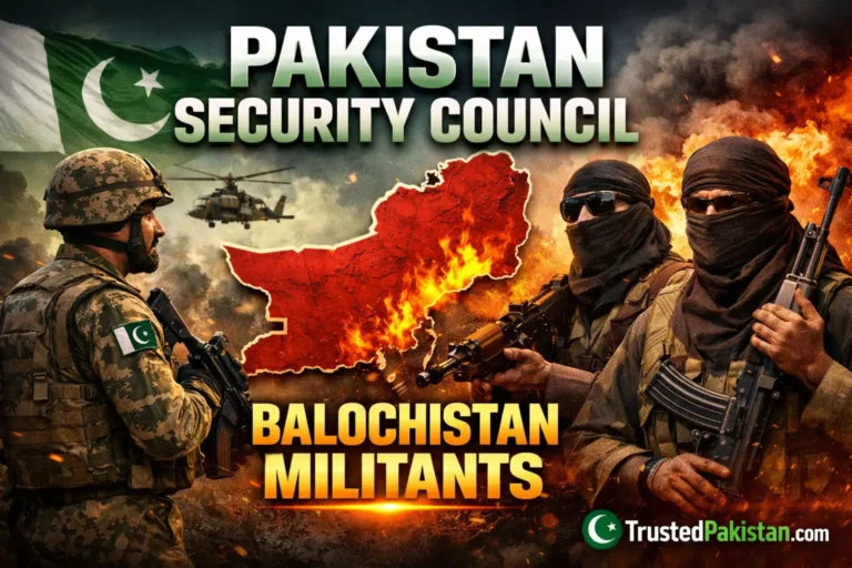 Pakistan Security Council Balochistan Militants | trustedpakistan.com
