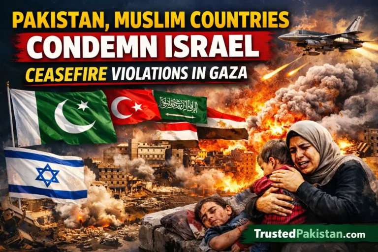 Pakistan Muslim Countries Condemn Israel Ceasefire Violations in Gaza | trustedpakistan.com