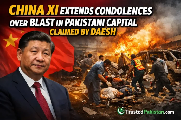 China Xi Extends Condolences Over Blast in Pakistani Capital Claimed by Daesh | trustedpakistan.com