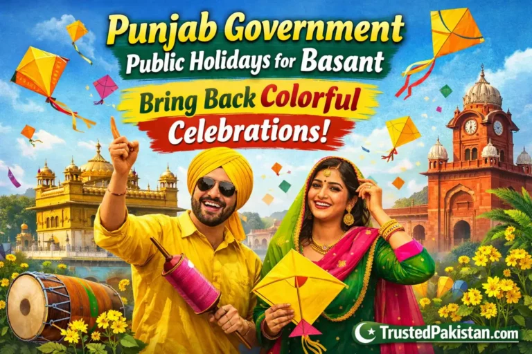 Punjab Government Public Holidays for Basant Bring Back Colorful Celebrations | trustedpakistan.com