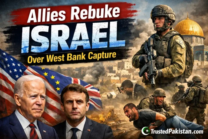 Allies Rebuke Israel Over West Bank Capture | trustedpakistan.com