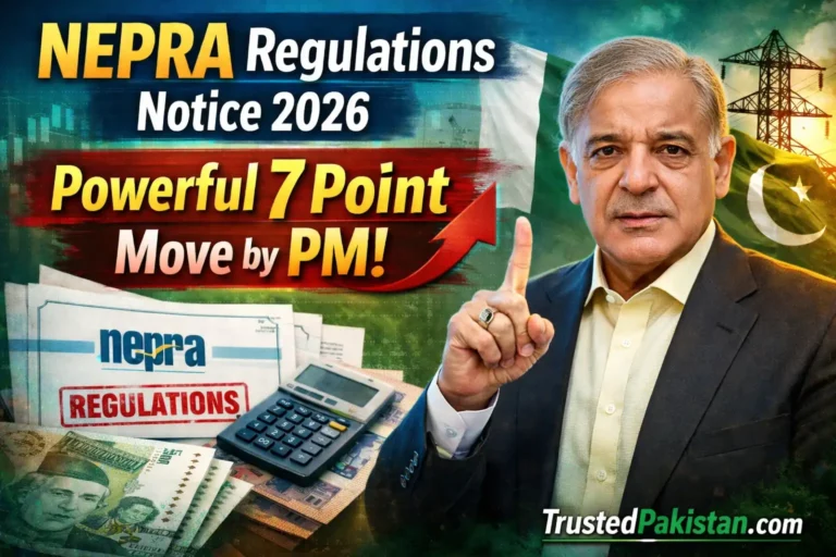 NEPRA Regulations Notice 2026 | Powerful 7 Point Move by PM | trustedpakistan.com