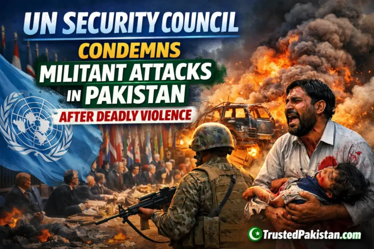 UN Security Council Condemns Militant Attacks in Pakistan After Deadly Violence | trustedpakista.com