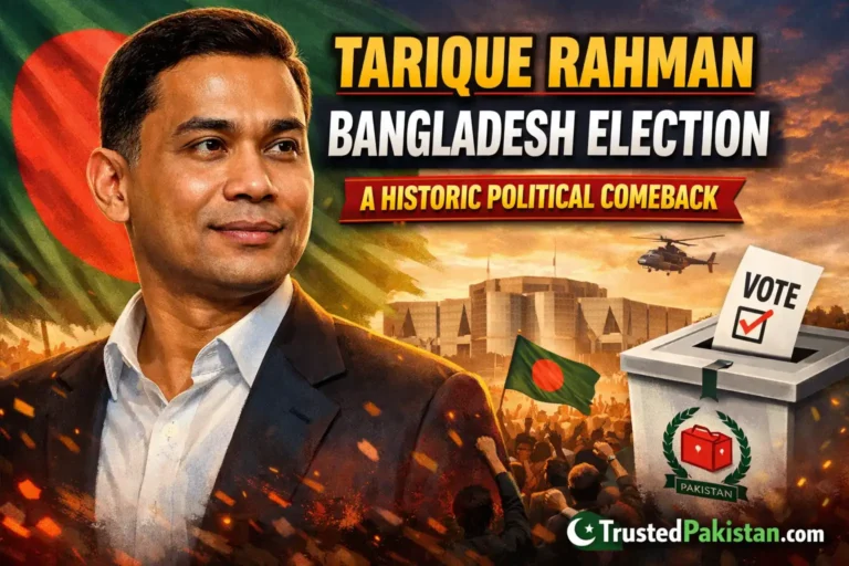 Tarique Rahman Bangladesh Election | A Historic Political Comeback | trustedpakistan.com