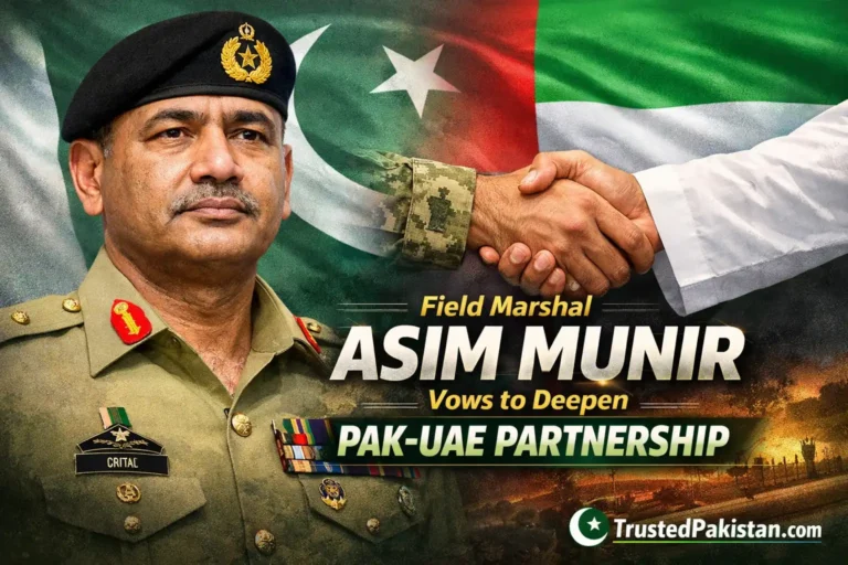 Field Marshal Asim Munir Vows to Deepen Pak UAE Partnership | trustedpakistan.com
