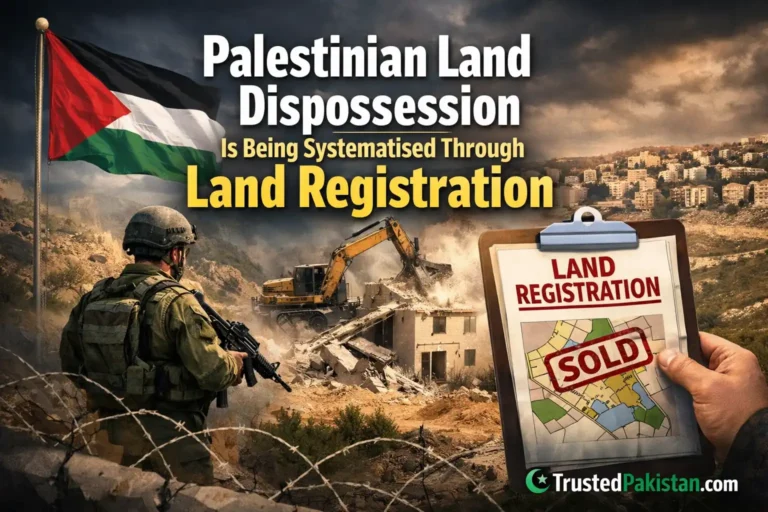 Palestinian Land Dispossession Is Being Systematised Through Land Registration | trustedpakistan.com