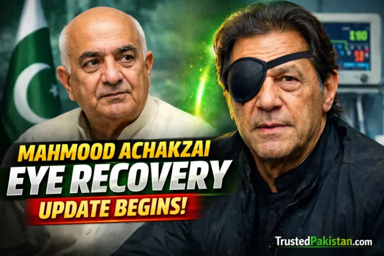 Mahmood Achakzai Eye Recovery Update Begins | trustedpakistan.com