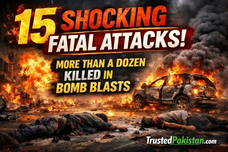 15 Shocking Fatal Attacks | More Than a Dozen Killed in Bomb Blasts | trustedpakistan.com