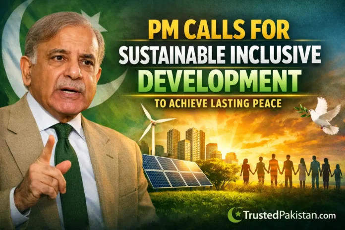 PM Calls for Sustainable Inclusive Development to Achieve Lasting Peace | trustedpakistan.com