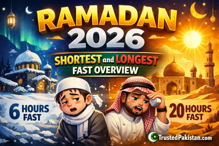 Ramadan 2026 Shortest and Longest Fast Overview | trustedpakistan.com