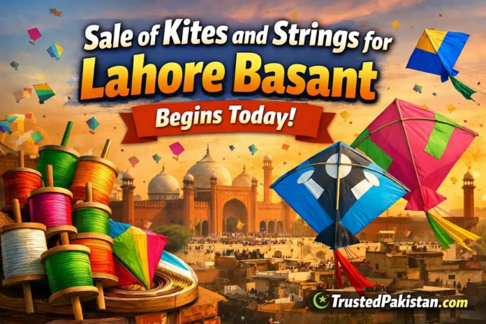 Sale of Kites and Strings for Lahore Basant Begins Today | trustedpakistan.com